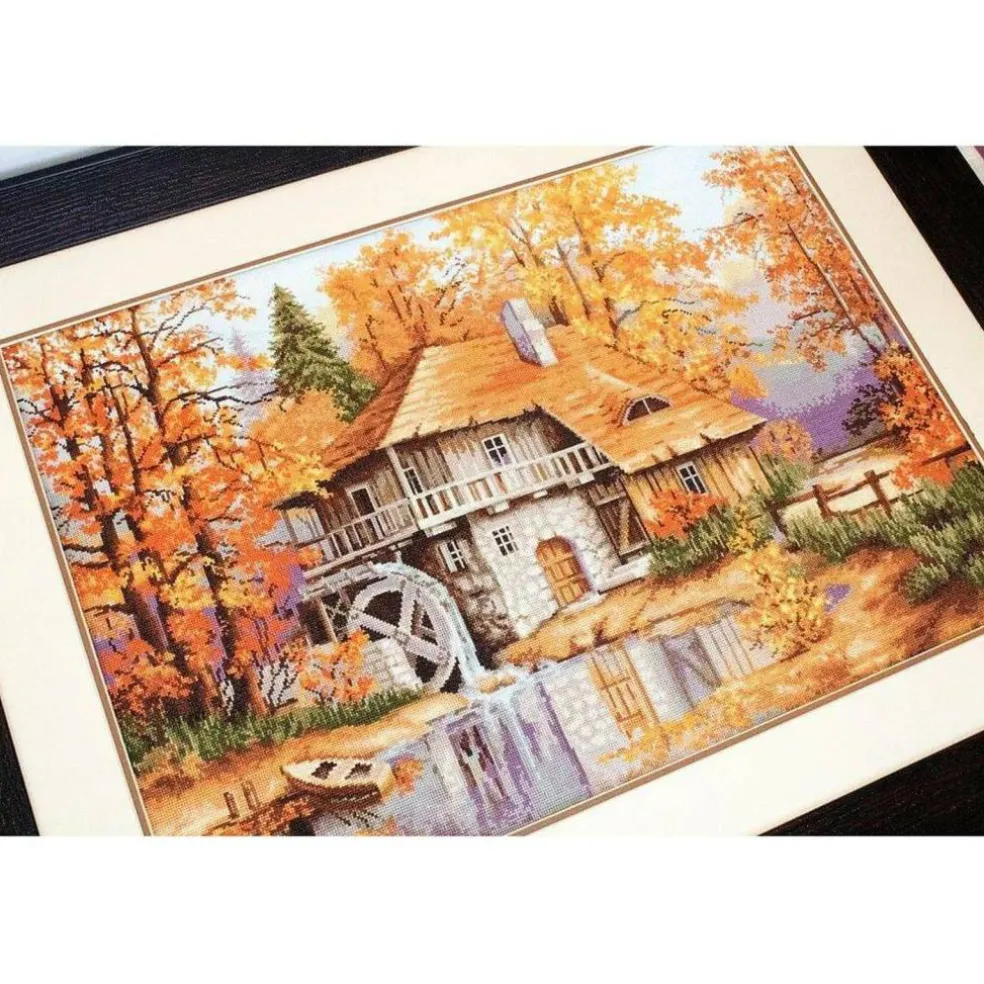 Luca-S Autumn Landscape Counted Cross Stitch Kit