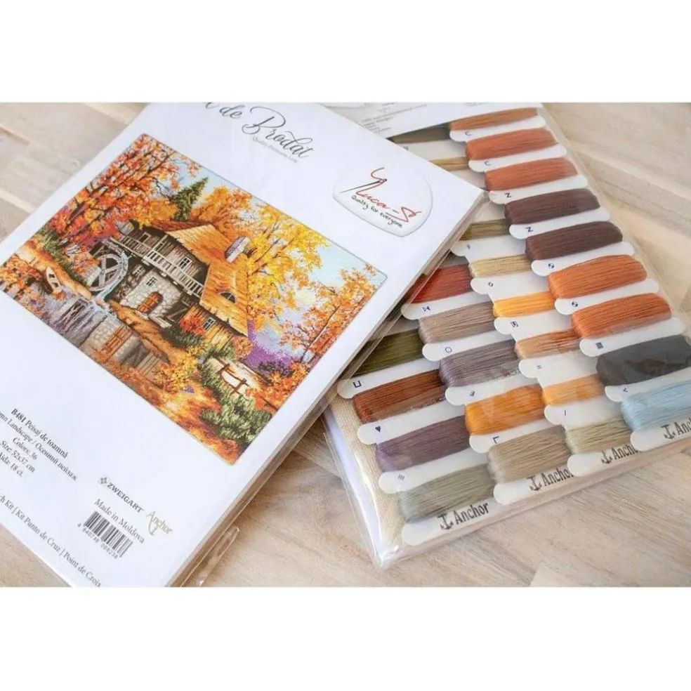 Luca-S Autumn Landscape Counted Cross Stitch Kit