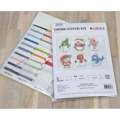 Luca-S Winter Toys Plastic Canvas Counted Cross Stitch Kit