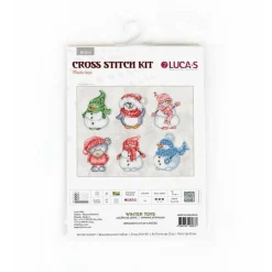 Luca-S Winter Toys Plastic Canvas Counted Cross Stitch Kit