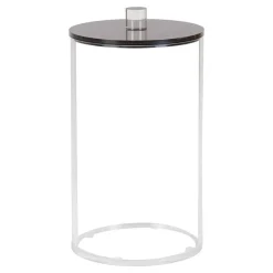 Lucite Cookie Jars with Wood Look Lids