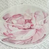 Lucite & Leatherette Flower Cake Dome