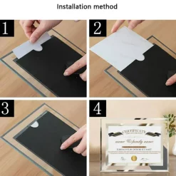 LUCKYLIFE 8.5x11 Picture Frame Glass Certificate Document Frame for Tabletop Display, 1 Pack