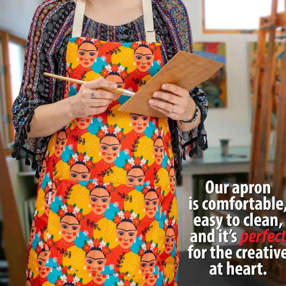 Mabie Swan - Adjustable Apron, Water Resistant, with Pocket, Neck Strap, Long Tie, Ultra Thin and Light Weight (2 Pack)