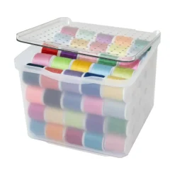 madesmart® Frosted Blue Small Lid Bin