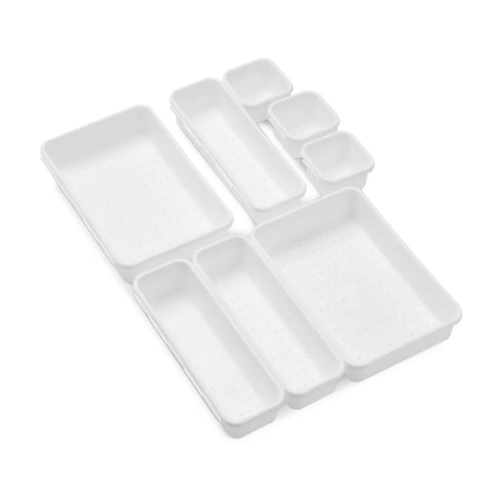 madesmart® White 8-Piece Interlocking Bin Pack