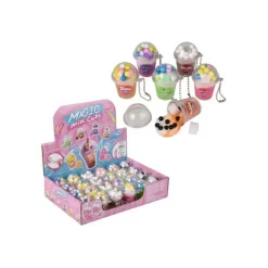 Magic Mix Mini Cup Slime – 2" Bubble Tea Slime Cups with Boba & Mix-Ins, Assorted Colors