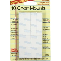 Magic Mounts® 1" Removable Chart Mounts, 6 Bundle Packs