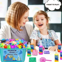 Magic Water Elf Kit for Kids - Aqua Fairy Water Gel Kit - 20 Colors 60ml Squishy Maker Set
