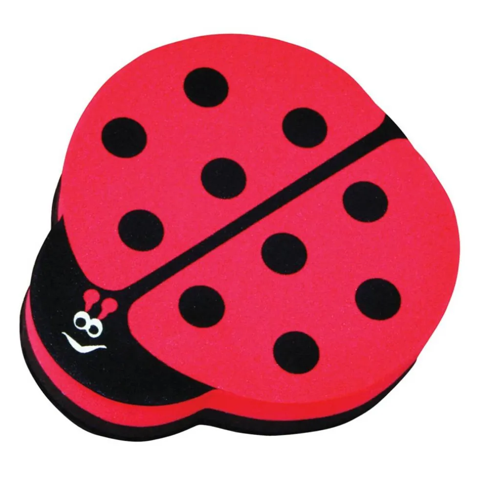Magnetic Whiteboard Eraser, Ladybug