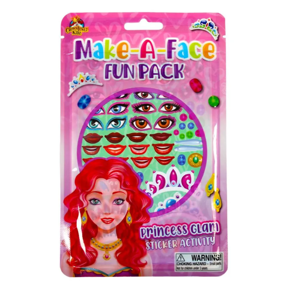Make-A-Face Princess Glam Sticker Activity Fun Pack