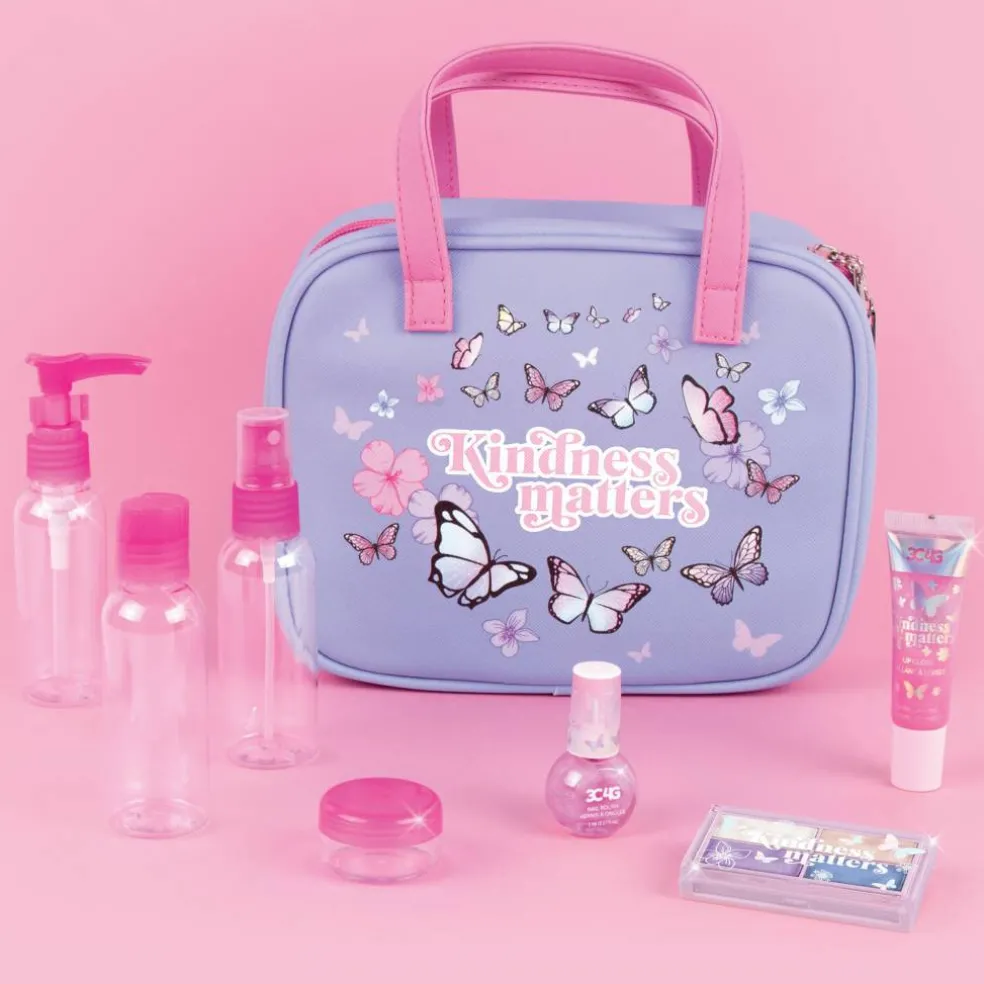 Make It Real™ 3C4G Butterfly Away Travel & Cosmetic Set