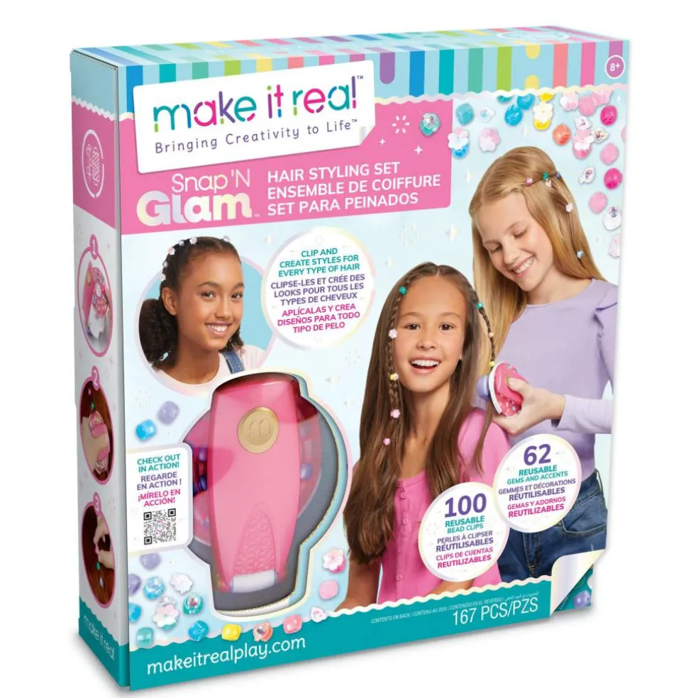 Make It Real™ Snap 'n Glam Hair Styling Set