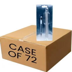 Makerflo 72 Pieces Craftable Stainless Steel Pens and Blanks for Epoxy, Vinyl, and Hydro-Dipping DIY Projects - Black Ink Gel Pens for Crafting & Gifting - Not for sublimation