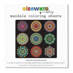 Mandala Coloring Sheets - Deluxe 110lb Paper, Artist Quality