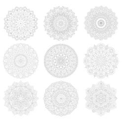 Mandala Coloring Sheets - Deluxe 110lb Paper, Artist Quality
