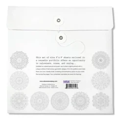 Mandala Coloring Sheets - Deluxe 110lb Paper, Artist Quality