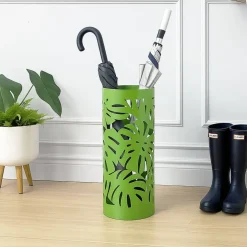 Mango Steam Round Leaf Umbrella Stand, Green