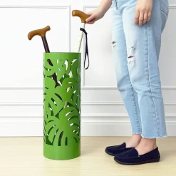 Mango Steam Round Leaf Umbrella Stand, Green