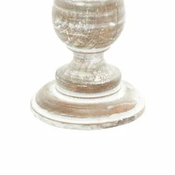 Mango Wood Traditional Candle Holder Set