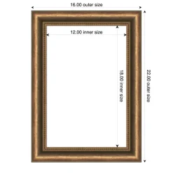 Manhattan Bronze Narrow Framed Dry Erase Magnetic Board