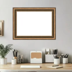 Manhattan Bronze Narrow Framed Dry Erase Magnetic Board