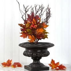 20" Maple Leaf & Berries Bush, 3ct.