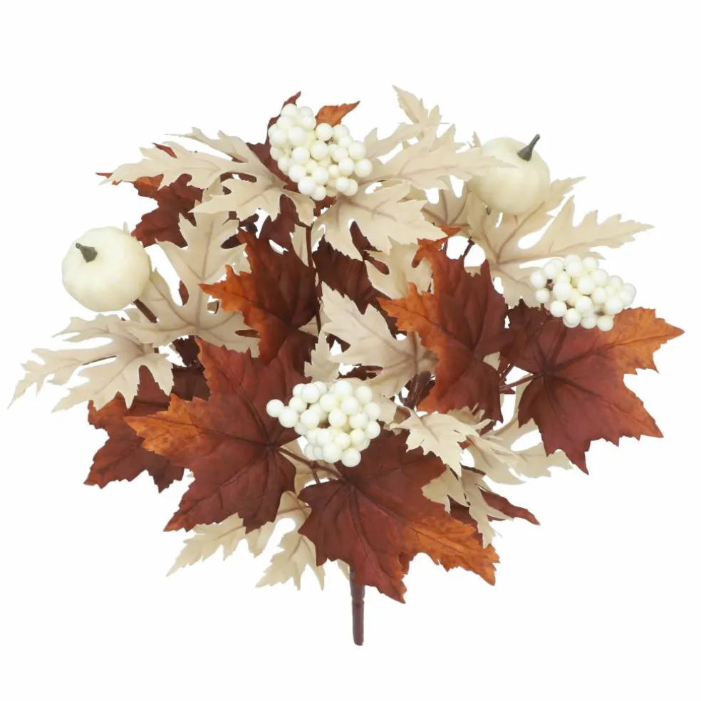 18.5" Maple Leaves & Pumpkin Mix Bush by Ashland®