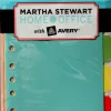 Martha Stewart Home Office 5-tab 5 1/2 x 8 1/2 Plastic Dividers