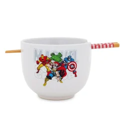 Marvel Comics Classic Characters 20-Ounce Ceramic Ramen Bowl With Chopsticks
