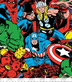 Marvel® Comics Packed Fleece Fabric