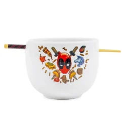 Marvel Deadpool Icons 20-Ounce Ramen Bowl and Chopstick Set