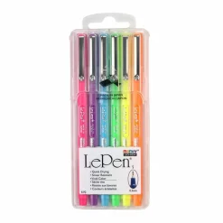 Marvy® Uchida LePen® Extra Fine 6 Neon Pen Set