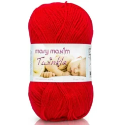 Mary Maxim Twinkle Baby Yarn - Lilac, Cardinal, Grass