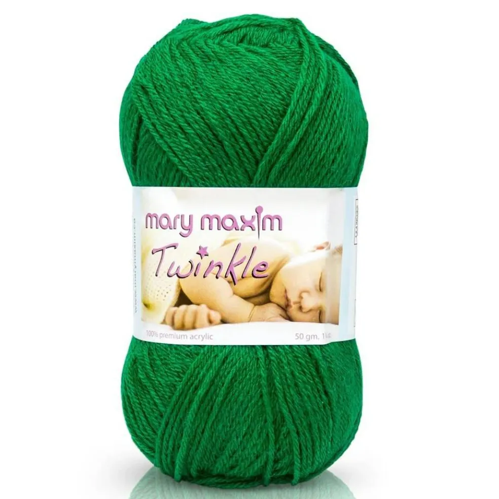 Mary Maxim Twinkle Baby Yarn - Lilac, Cardinal, Grass