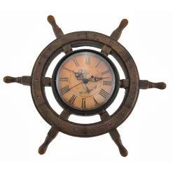 Master of Destiny Ship`s Wheel Nautical Wall Clock 11.5 inch
