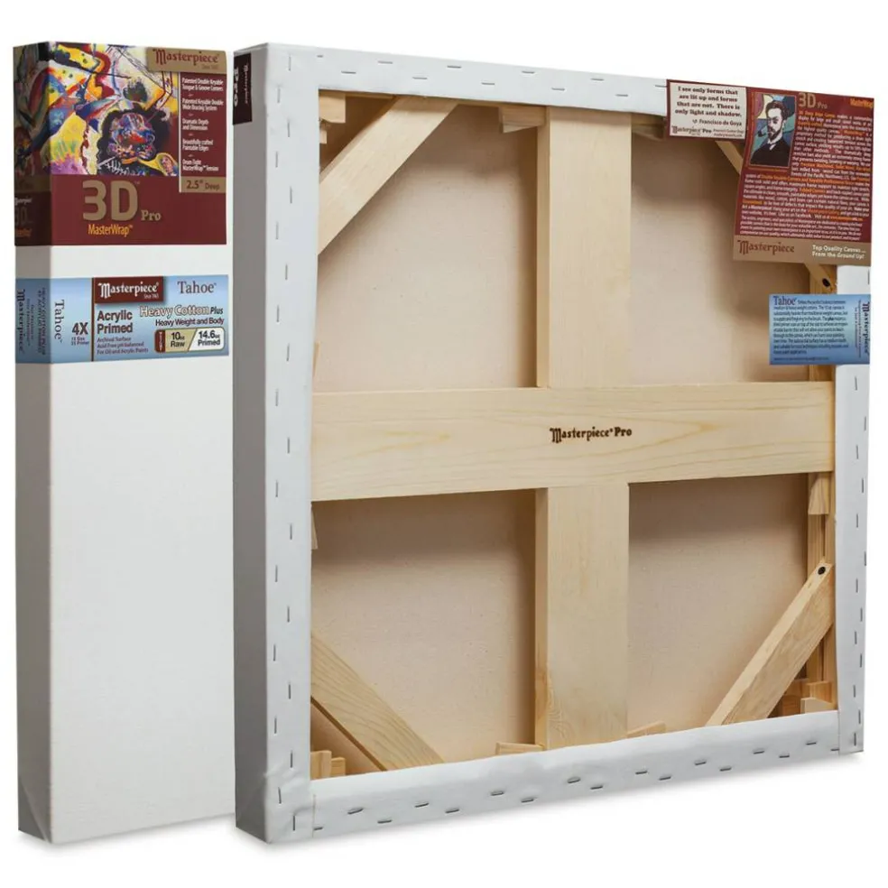 Masterpiece Tahoe Cotton Canvas - 20" x 20", 2-1/2" Profile, Acrylic Primed