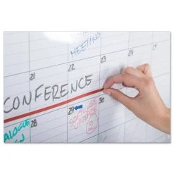 MasterVision 36 in. x 24 in. Silver Frame Monthly Planner
