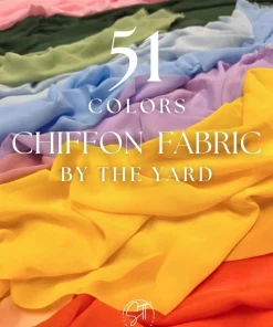 Matte Chiffon Fabric by the Yard, 58" Wide Lightweight Sheer Draping Fabric for Chuppah, Wedding Arch, Table Runner