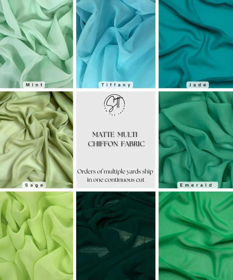 Matte Chiffon Fabric by the Yard, 58" Wide Lightweight Sheer Draping Fabric for Chuppah, Wedding Arch, Table Runner