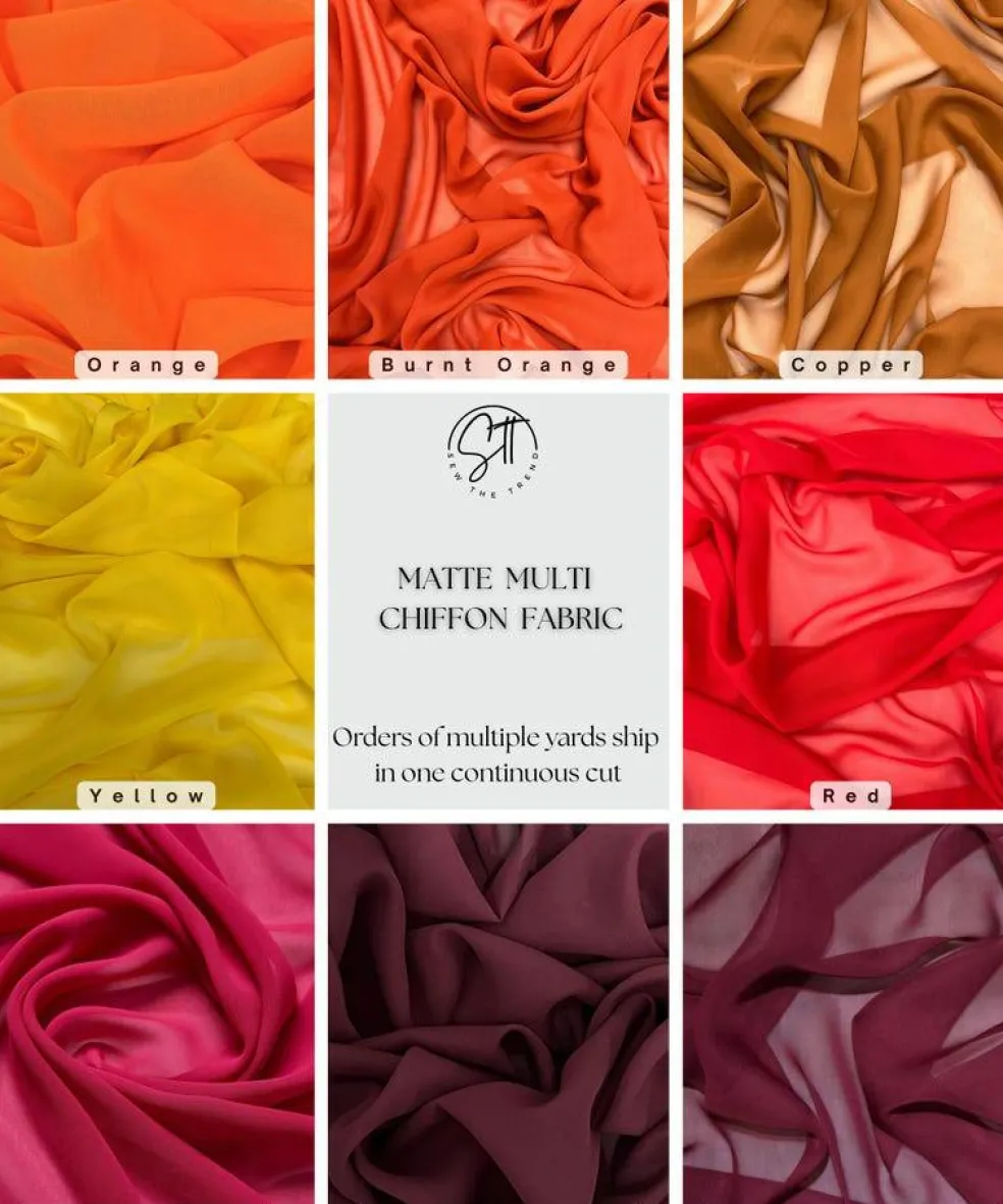 Matte Chiffon Fabric by the Yard, 58" Wide Lightweight Sheer Draping Fabric for Chuppah, Wedding Arch, Table Runner