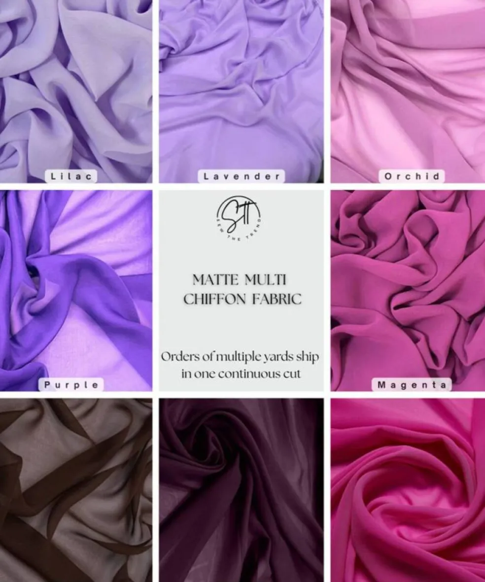 Matte Chiffon Fabric by the Yard, 58" Wide Lightweight Sheer Draping Fabric for Chuppah, Wedding Arch, Table Runner