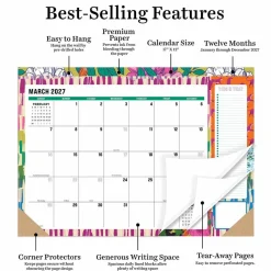 2027 Maximal Mirage Medium Desk Pad Monthly Blotter Calendar