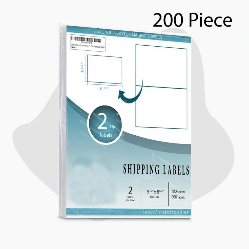 Maximize Logistics Effortless Precise Labeling, Perfect 5 1/2" x 8 1/2" Shipping Labels
