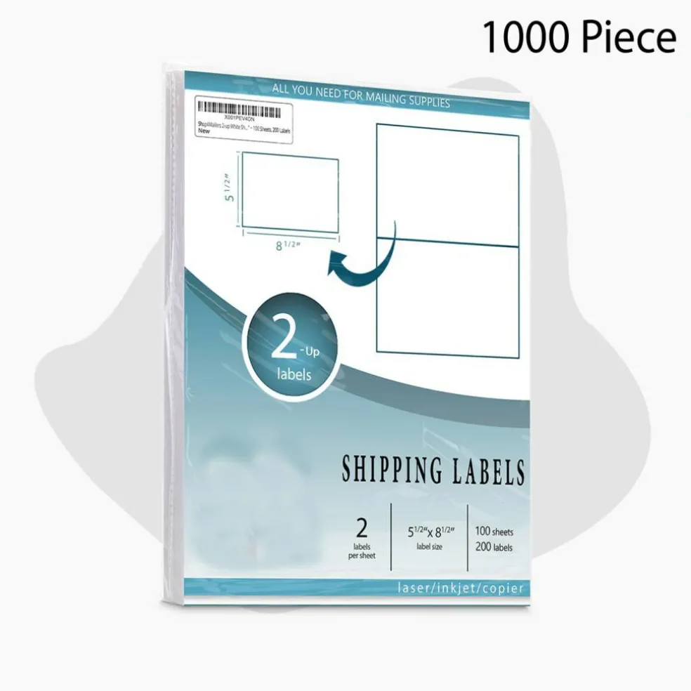 Maximize Logistics Effortless Precise Labeling, Perfect 5 1/2" x 8 1/2" Shipping Labels