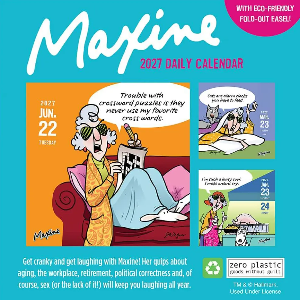 2027 Maxine Daily Desktop Calendar