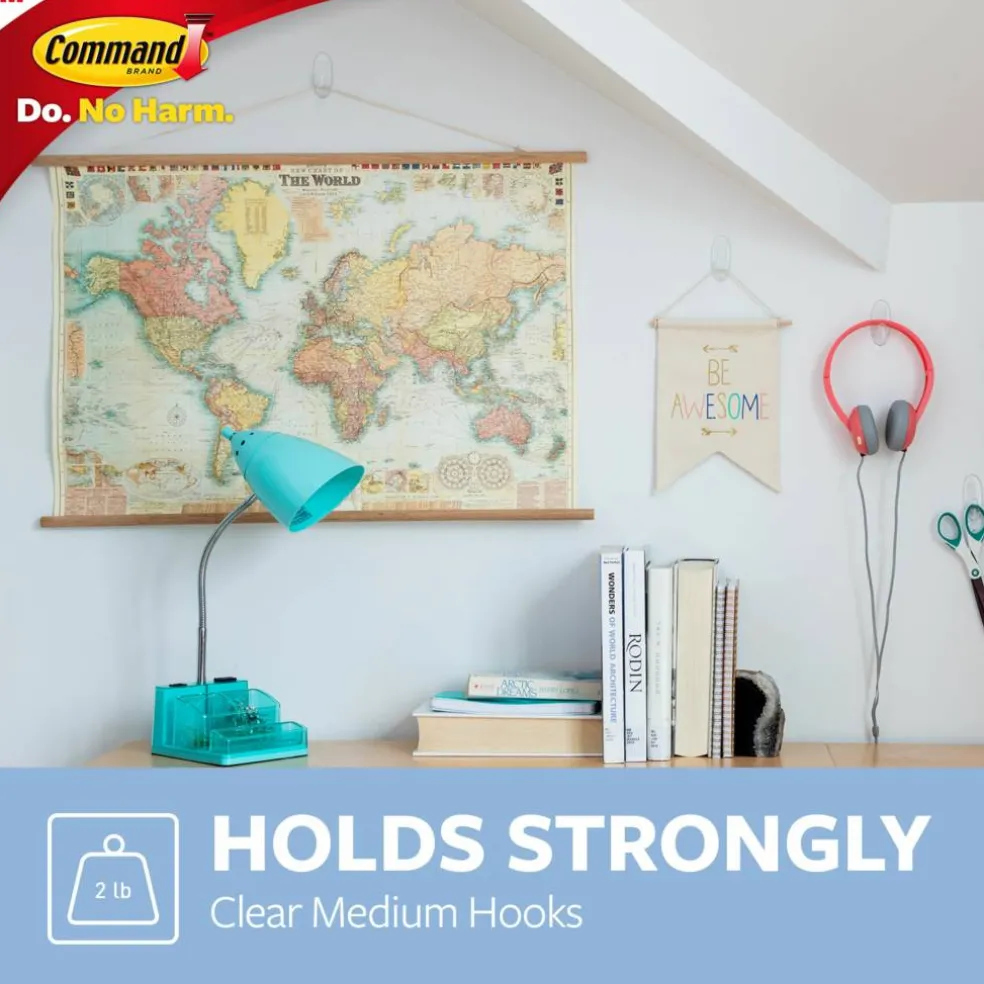 3M Command™ Medium Clear Window Hooks