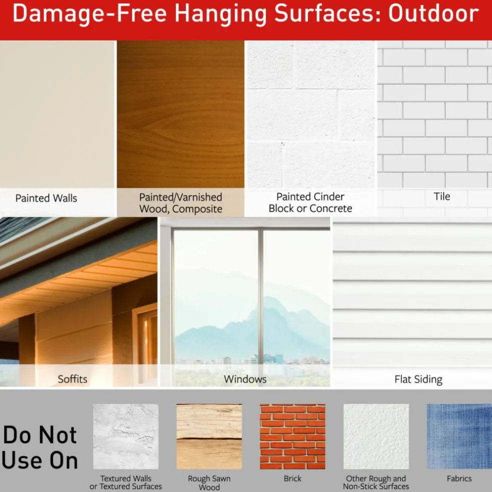 3M Command™ Outdoor Designer Hook with Foam Strips