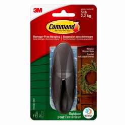 3M Command™ Outdoor Designer Hook with Foam Strips
