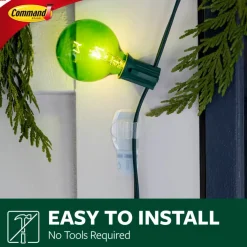 3M Command™ Outdoor Light Clips, Clear